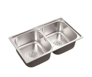 Chậu inox 2 ngăn mã 7843
