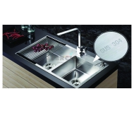 Chậu inox hai ngăn mã CR-1 