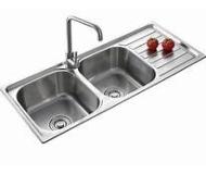 Chậu inox 2 ngăn có bàn mã 120050